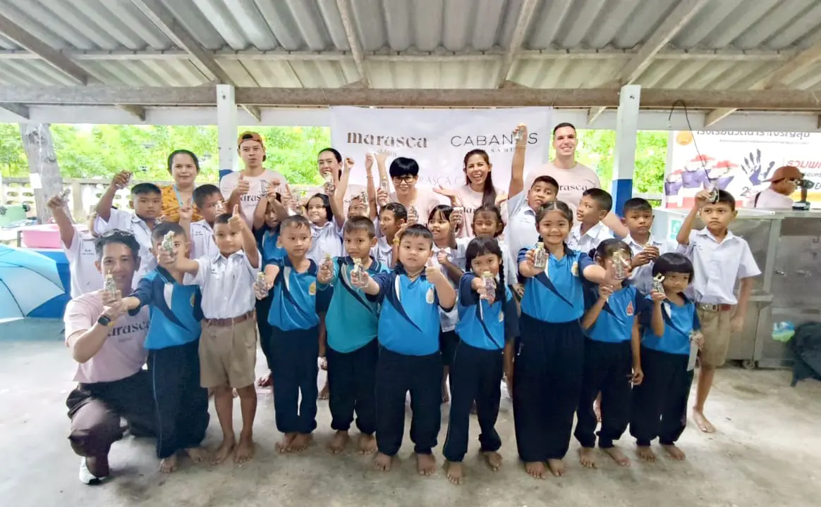 Marasca Samui เปลี่ยนไส้กรองน้ำที่โรงเรียน