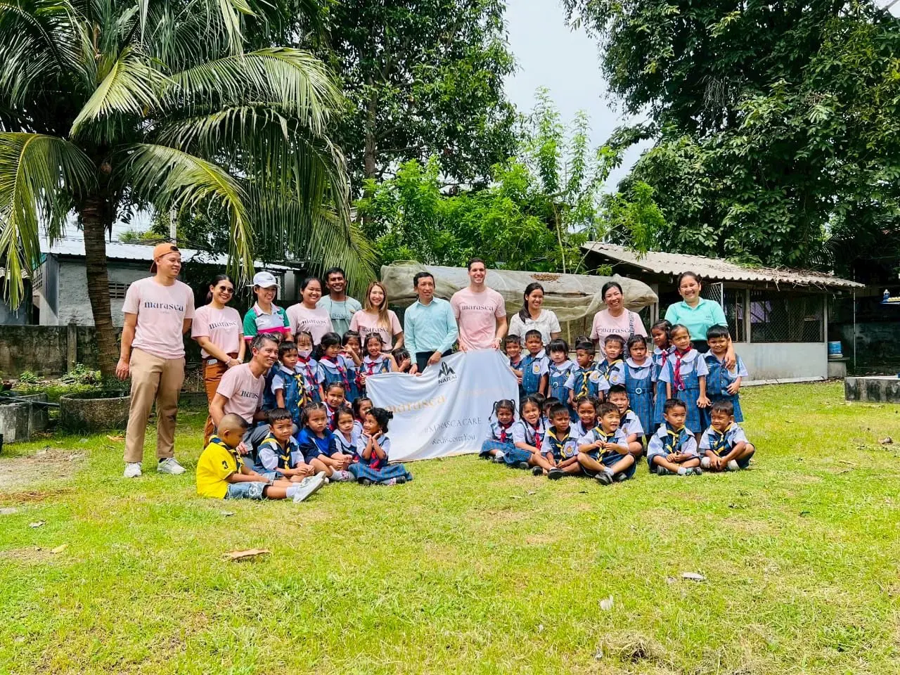 กิจกรรมเพื่อสังคม (CSR) โดย Marasca Samui สนับสนุนโรงเรียนวัดนาราเจริญสุข