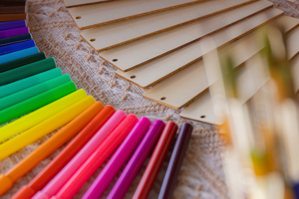 Wooden Key Chain Painting