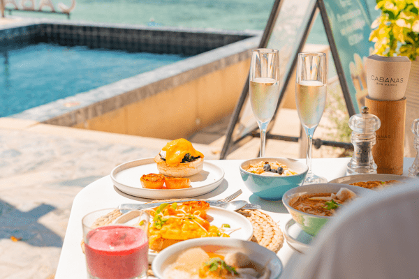 Daily breakfast at Cabanas