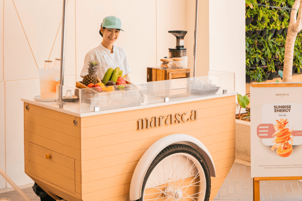 Daily fresh juice at Homegrown