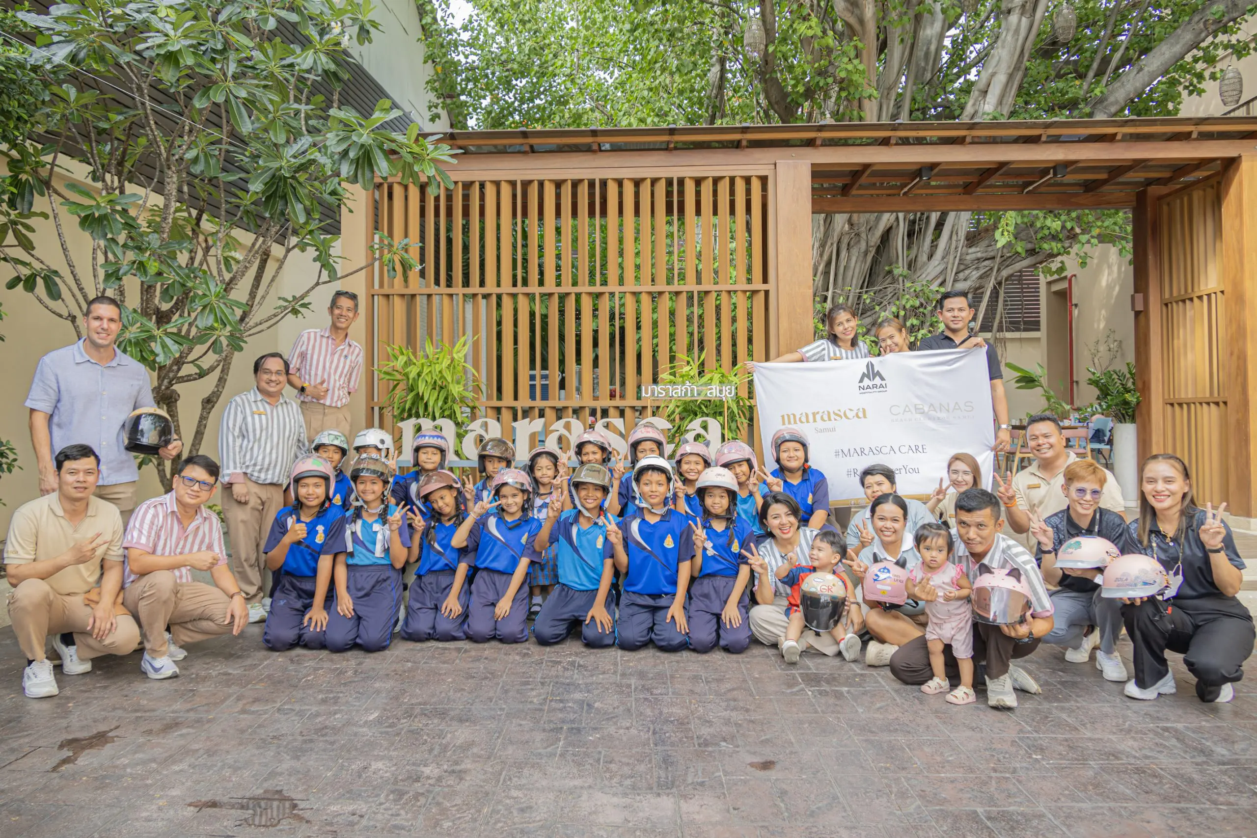 Marasca Samui Celebrates Two Years with a Meaningful Day at Wat Nara Chareon Suk School