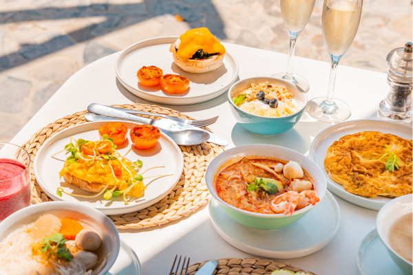 Daily breakfast at Cabanas