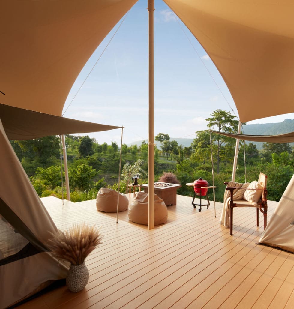 Glamping and a Private Luxury Pool Villa in Khao Yai Marasca