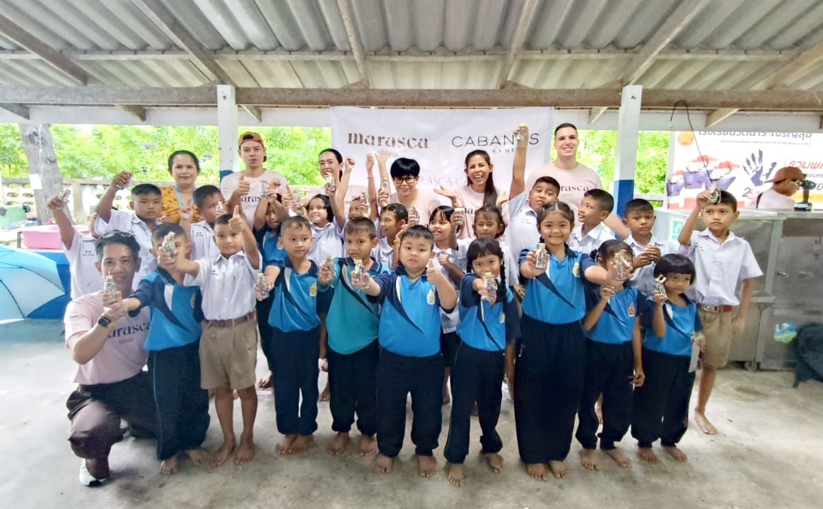 Marasca Samui เปลี่ยนไส้กรองน้ำที่โรงเรียน